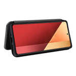 Xiaomi Redmi Note 13 Pro 4G / Poco M6 Pro 4G-skal i kolfiberstruktur av PU-läder.