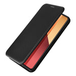 Xiaomi Redmi Note 13 Pro 4G / Poco M6 Pro 4G-skal i kolfiberstruktur av PU-läder.