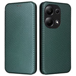 Xiaomi Redmi Note 13 Pro 4G / Poco M6 Pro 4G-skal i kolfiberstruktur av PU-läder.