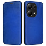 Xiaomi Redmi Note 13 Pro 4G / Poco M6 Pro 4G-skal i kolfiberstruktur av PU-läder.