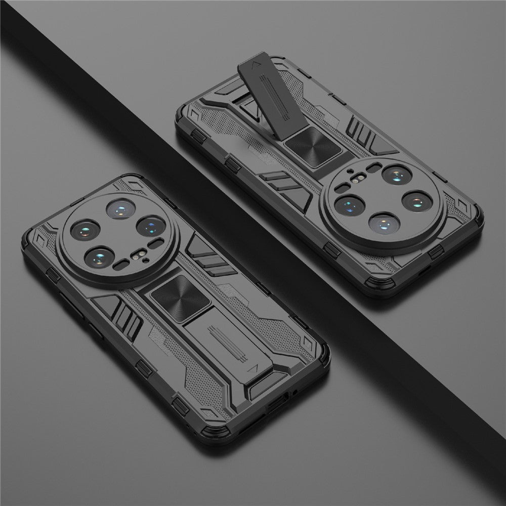 For Xiaomi 14 Ultra Cell Phone Case PC + TPU Scratch-proof Shell with Kickstand