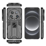 For Xiaomi 14 Ultra Cell Phone Case PC + TPU Scratch-proof Shell with Kickstand