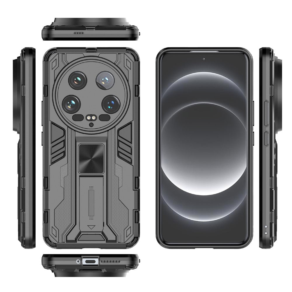 For Xiaomi 14 Ultra Cell Phone Case PC + TPU Scratch-proof Shell with Kickstand