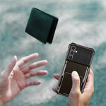 For Samsung Galaxy S23 FE Case PC+TPU Dual Layer Shockproof Cover with Card Holder