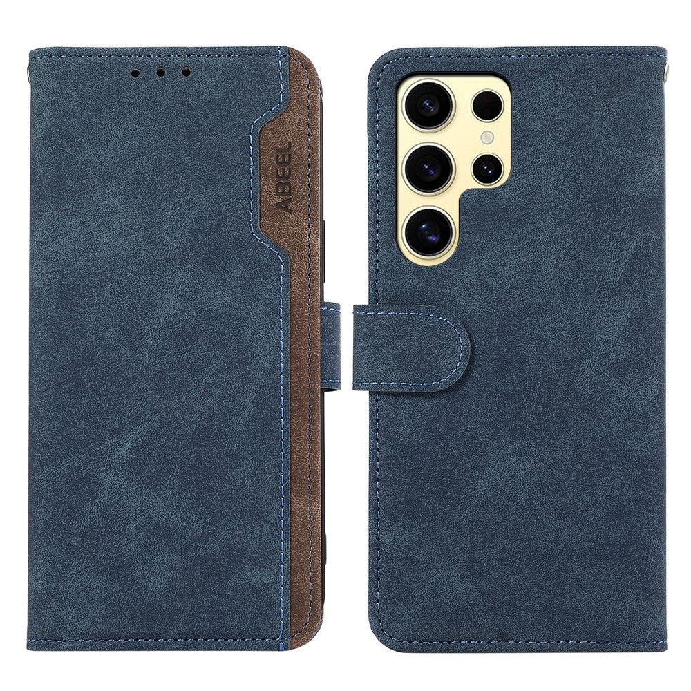 ABEEL Til Samsung Galaxy S22 Ultra 5G Magnetisk Telefoncover Stativ RFID Blokerende Cover