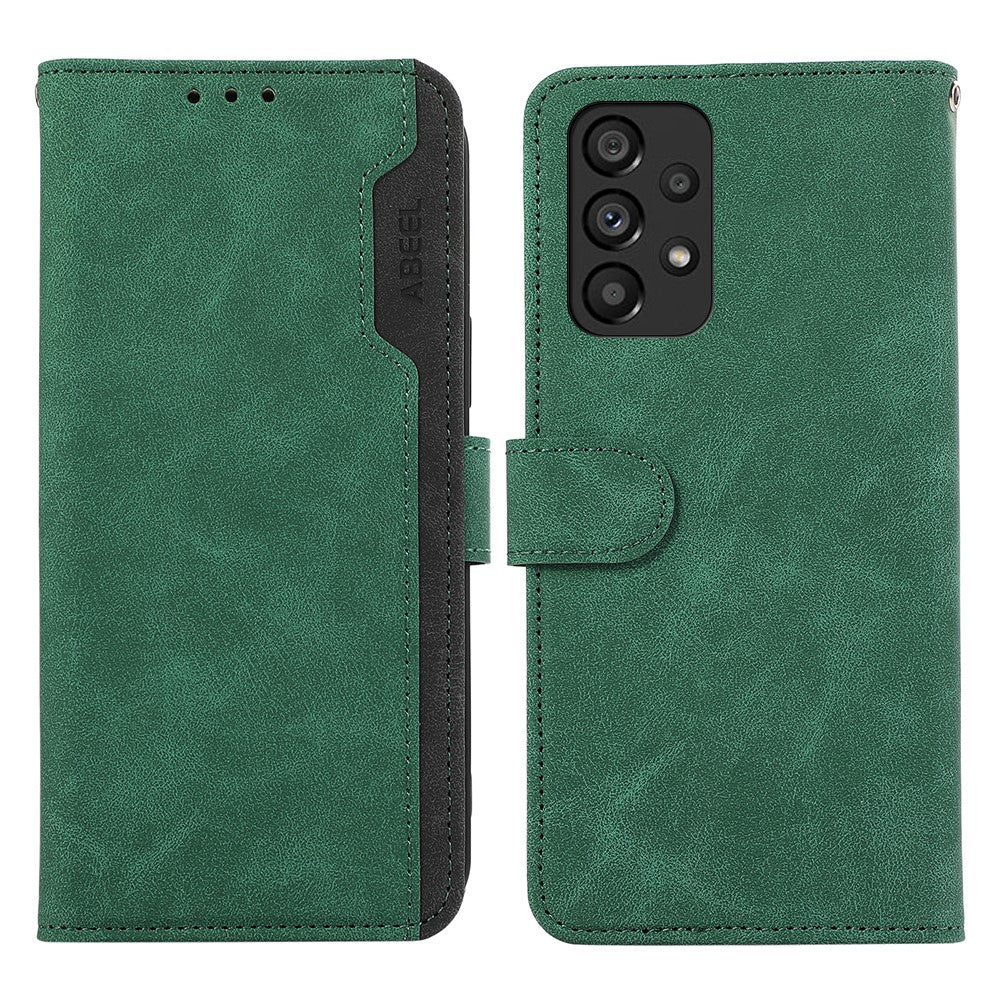 ABEEL For Samsung Galaxy A52 5G / A52 4G / A52s 5G Wallet Phone Case Color Matching RFID Blocking Leather Flip Cover
