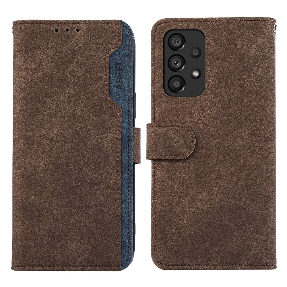 ABEEL For Samsung Galaxy A52 5G / A52 4G / A52s 5G Wallet Phone Case Color Matching RFID Blocking Leather Flip Cover