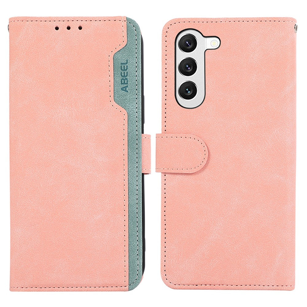 ABEEL For Samsung Galaxy S22+ 5G Leather Case RFID Blocking Wallet Phone Stand Cover