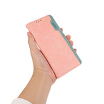 ABEEL For Samsung Galaxy S22+ 5G Leather Case RFID Blocking Wallet Phone Stand Cover