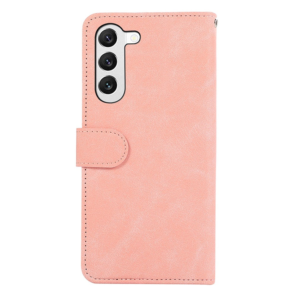 ABEEL For Samsung Galaxy S22+ 5G Leather Case RFID Blocking Wallet Phone Stand Cover