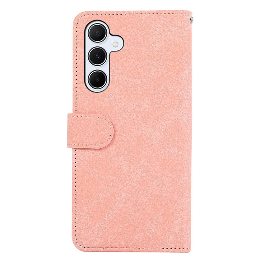 ABEEL Til Samsung Galaxy S25 / S24 PU Lædercover RFID Blockerende Stativ Telefon Beskyttende Cover