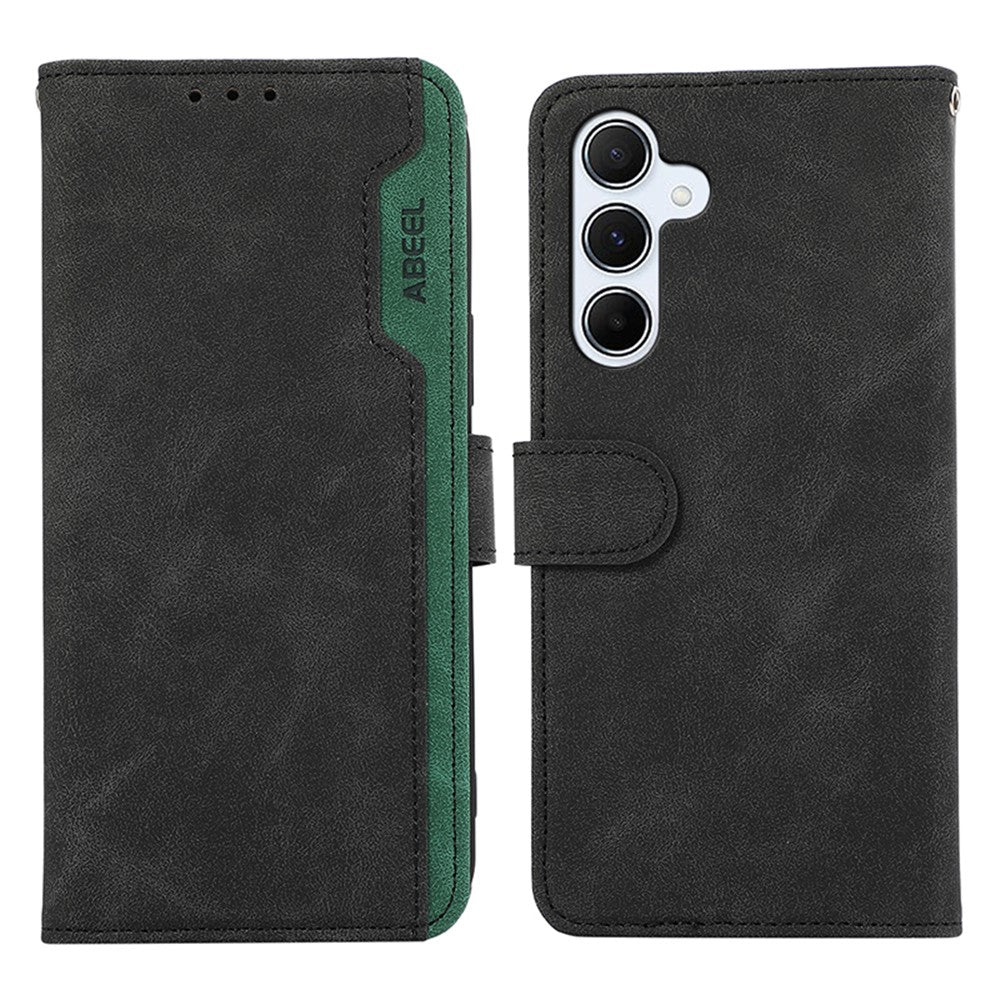 ABEEL Til Samsung Galaxy S25 / S24 PU Lædercover RFID Blockerende Stativ Telefon Beskyttende Cover