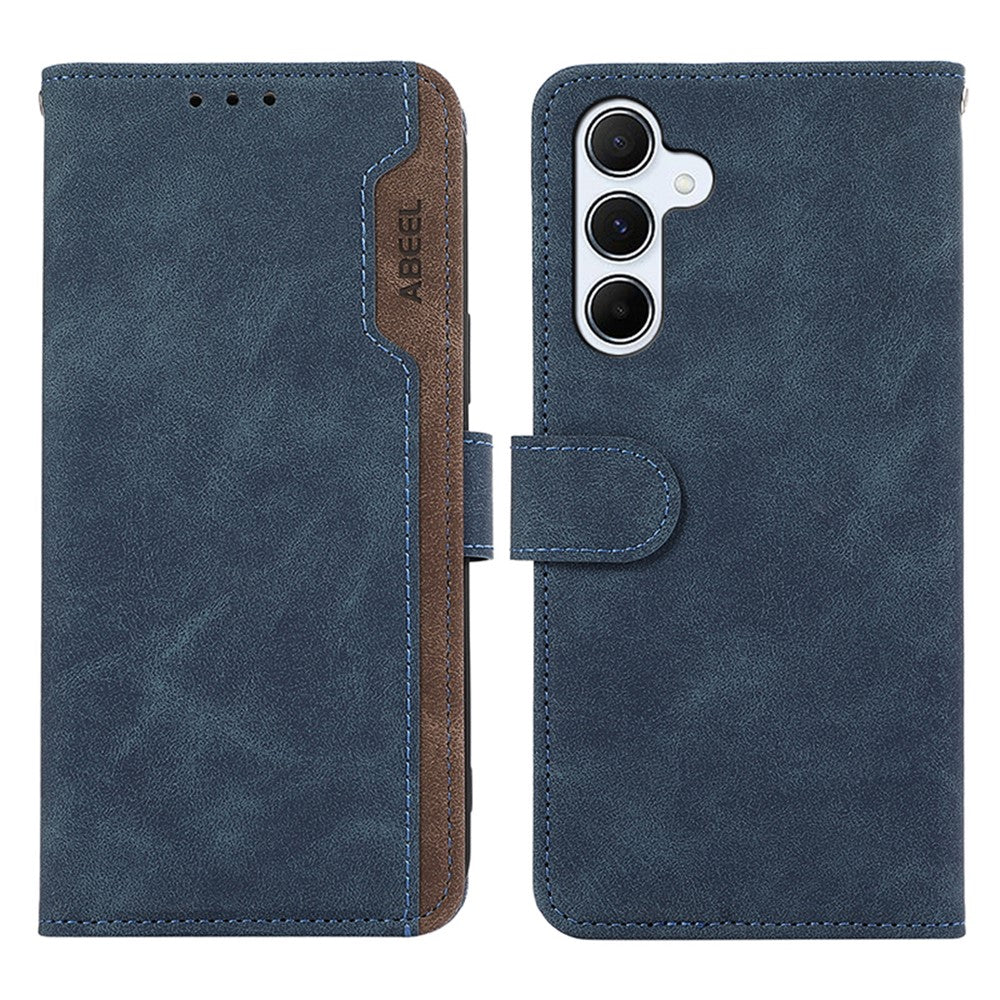 ABEEL Til Samsung Galaxy S25 / S24 PU Lædercover RFID Blockerende Stativ Telefon Beskyttende Cover
