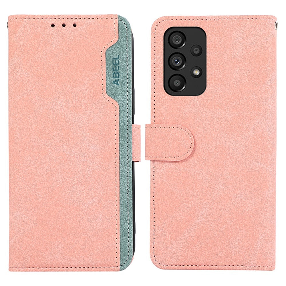 ABEEL For Samsung Galaxy A33 5G Wallet Case Color Matching RFID Blocking Leather Phone Cover