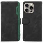 ABEEL For iPhone 15 Pro Max PU Leather Cover RFID Blocking Stand Phone Protective Case