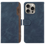 ABEEL For iPhone 15 Pro Max PU Leather Cover RFID Blocking Stand Phone Protective Case