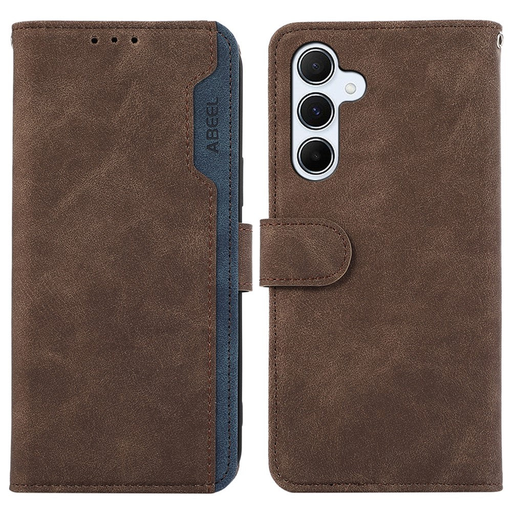ABEEL For Samsung Galaxy A24 4G (162.1 x 77.6 x 8.3mm) Anti-scratch Phone Case PU Leather RFID Blocking Wallet Cover