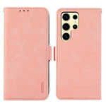 ABEEL For Samsung Galaxy S24 Ultra Case Magnetic Clasp RFID Blocking Leather Phone Cover