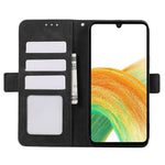 ABEEL Til Samsung Galaxy A33 5G Etui PU-læder RFID-blokerende 3 kortpladser Standtelefoncover
