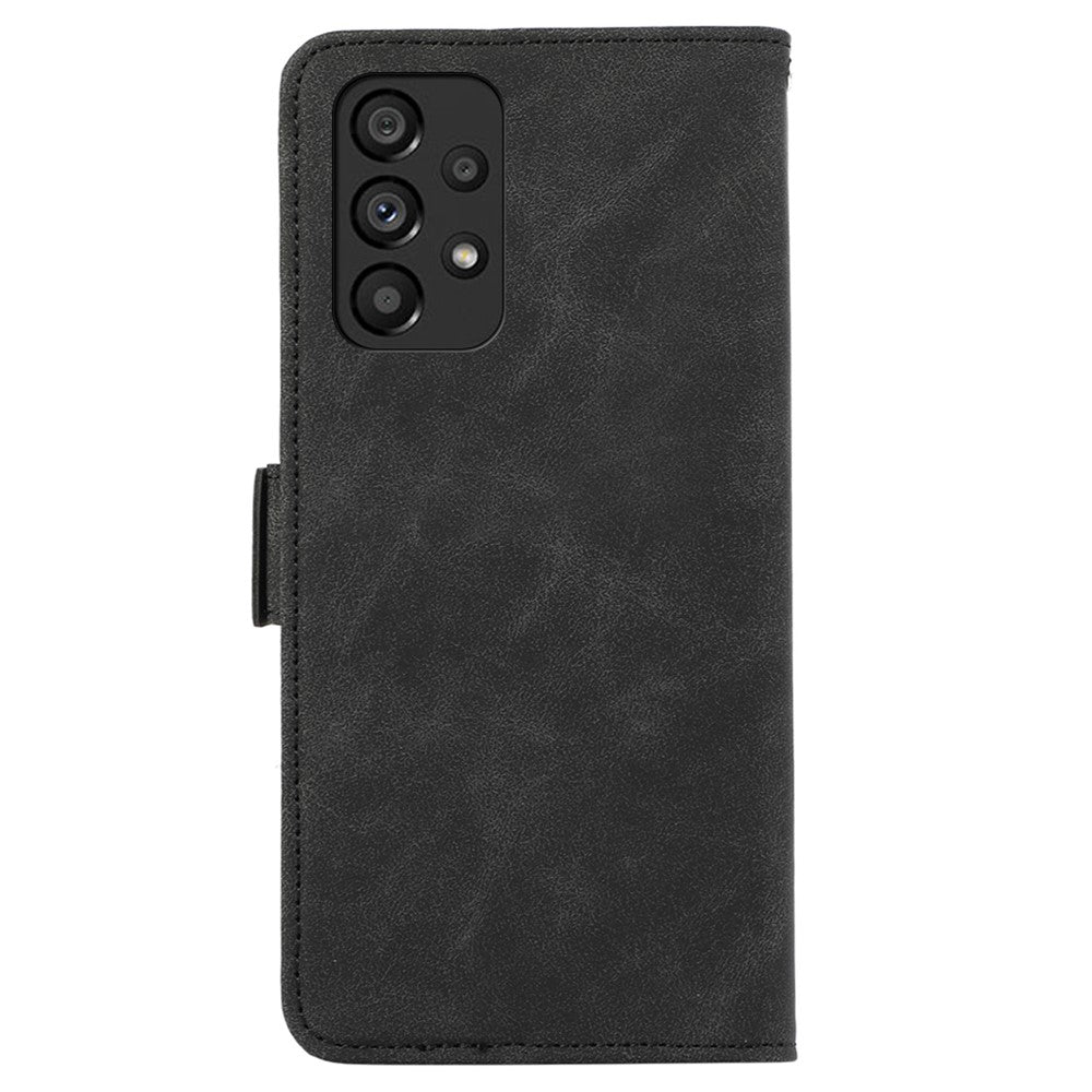 ABEEL Til Samsung Galaxy A33 5G Etui PU-læder RFID-blokerende 3 kortpladser Standtelefoncover