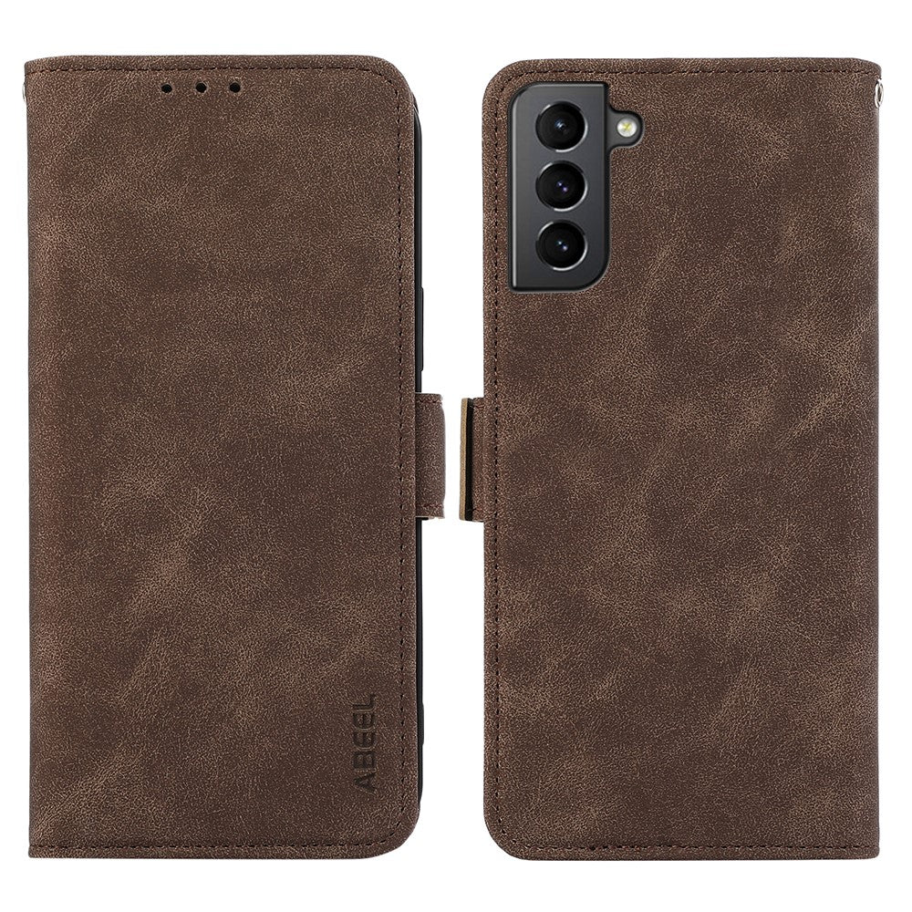 ABEEL For Samsung Galaxy S21 4G / 5G Case Wallet Leather Cover RFID Blocking Funtion