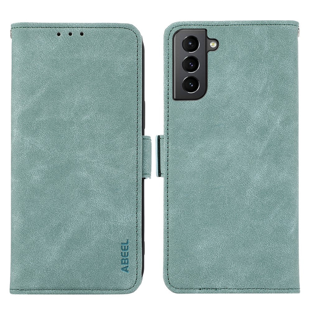 ABEEL For Samsung Galaxy S21 4G / 5G Case Wallet Leather Cover RFID Blocking Funtion