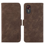 ABEEL For Samsung Galaxy Xcover 5 Case RFID Blocking Leather Phone Cover with Side Magnetic Clasp