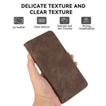 ABEEL Anti-Drop Cover for Samsung Galaxy S23 Side Magnetic Clasp RFID Blocking Leather Case