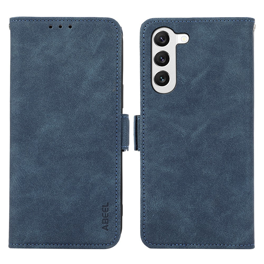 ABEEL Anti-Drop Cover for Samsung Galaxy S23 Side Magnetic Clasp RFID Blocking Leather Case