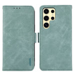 ABEEL For Samsung Galaxy S22 Ultra 5G Phone Case PU Leather Protective Cover RFID Blocking Stand