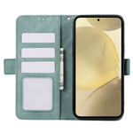 ABEEL For Samsung Galaxy S22 Ultra 5G Phone Case PU Leather Protective Cover RFID Blocking Stand