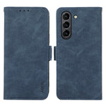 ABEEL Phone Cover for Samsung Galaxy S21 FE 5G Side Magnetic Clasp RFID Blocking Anti-scratch Leather Case