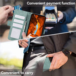 ABEEL Til Samsung Galaxy S22 5G Cover RFID-blokerende kortlommer Læderpung-cover