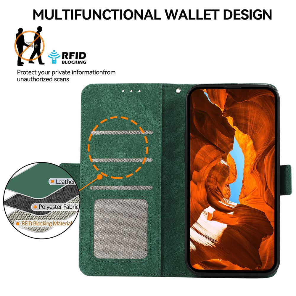 ABEEL For Samsung Galaxy S25+ / S24+ Phone Case Side Magnetic Clasp RFID Blocking Wallet Leather Cover