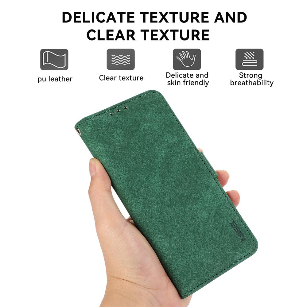 ABEEL For Samsung Galaxy S25+ / S24+ Phone Case Side Magnetic Clasp RFID Blocking Wallet Leather Cover