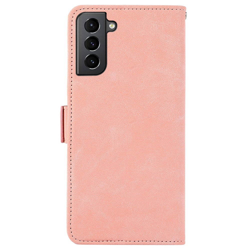 ABEEL For Samsung Galaxy S21+ 5G Case PU Leather Magnetic Clasp Protect RFID Blocking Phone Cover