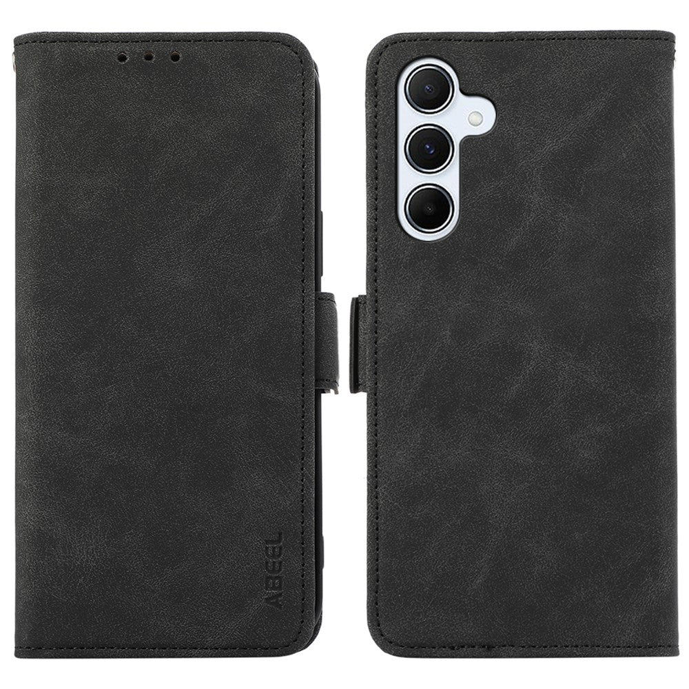 ABEEL For Samsung Galaxy S23 FE Case RFID Blocking Stand PU Leather Phone Cover