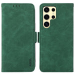 ABEEL For Samsung Galaxy S23 Ultra Case PU Leather Flip Book Protective Phone Cover RFID Blocking