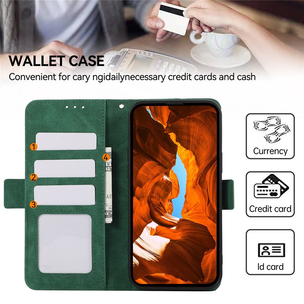ABEEL For iPhone 15 Plus Leather Case Side Magnetic Clasp RFID Blocking Wallet Phone Cover