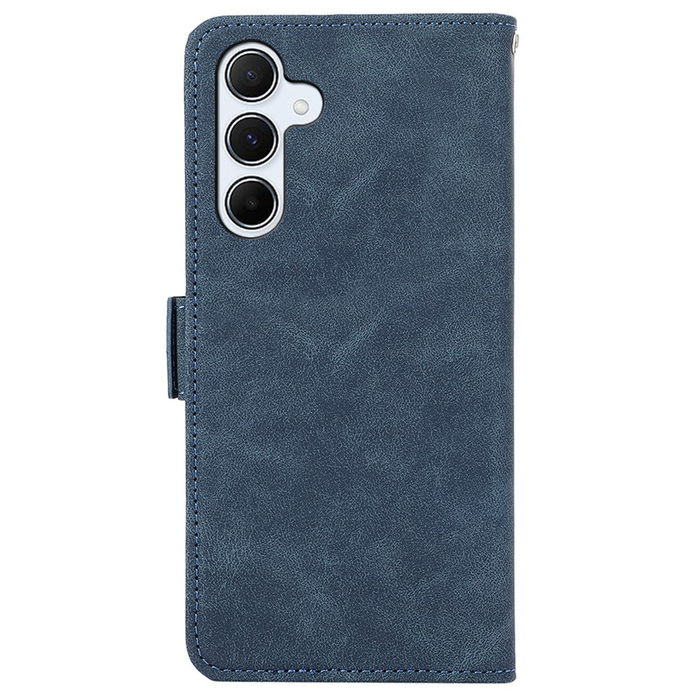 ABEEL For Samsung Galaxy A24 4G (162.1 x 77.6 x 8.3mm) PU Leather Case RFID Blocking Phone Stand Protective Shell
