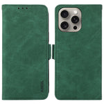 ABEEL For iPhone 15 Pro Max Wallet Case PU Leather Stand Blocking RFID Phone Cover