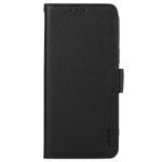 ABEEL Til iPhone 12 6,1 tommer / 12 Pro 6,1 tommer Telefonbeskyttelsesetui RFID-blokerende læderstand Litchi-tekstur