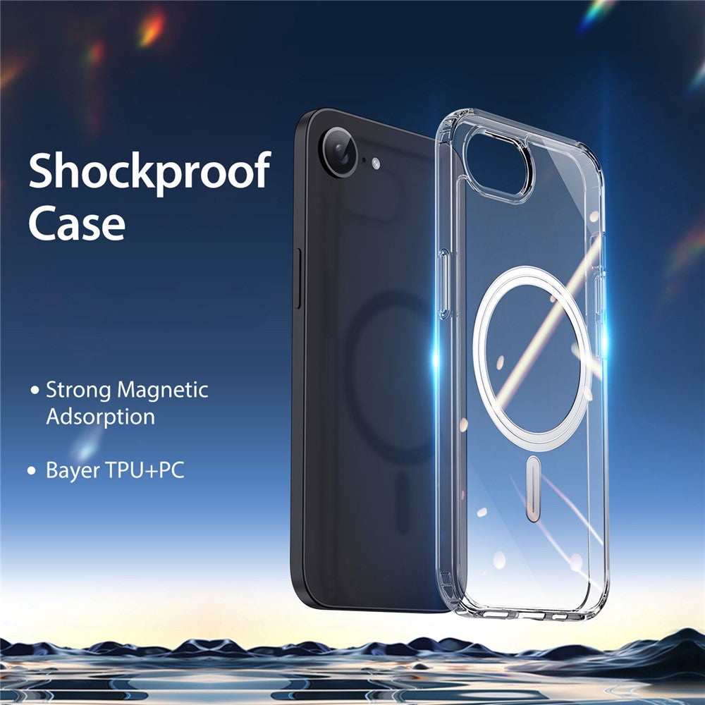 DUX DUCIS Clin Series Phone Case for iPhone 17th / 16th Clear Case Compatible with MagSafe PC + TPU Phone Cover