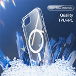 DUX DUCIS Clin Series Phone Case for iPhone 17th / 16th Clear Case Compatible with MagSafe PC + TPU Phone Cover
