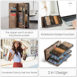 For Samsung Galaxy A25 5G (Global) (161mm) Phone Cases CASEME 008 Leather Cover with Detachable Wallet and Strap