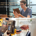 For Samsung Galaxy A55 5G Phone Cases CASEME 008 Leather Cover with Detachable Wallet and Strap