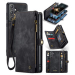 For Samsung Galaxy A55 5G Phone Cases CASEME 008 Leather Cover with Detachable Wallet and Strap