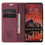 CASEME 013 Series For Xiaomi Redmi Note 13 Pro 4G / Poco M6 Pro 4G Leather Case Card Holder Phone Cover