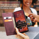 CASEME 013 Series For Xiaomi Redmi Note 13 Pro 4G / Poco M6 Pro 4G Leather Case Card Holder Phone Cover