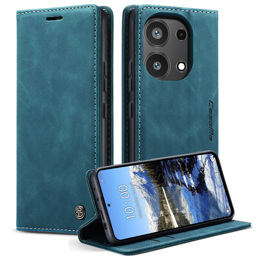 CASEME 013 Series For Xiaomi Redmi Note 13 Pro 4G / Poco M6 Pro 4G Leather Case Card Holder Phone Cover